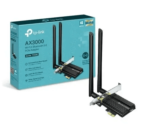 ADAPTADOR INALAMBRICO D-LINK AX3000 WI-FI 6 PCIE CON BLUETOOTH 5.0 (DWA-X582/LA)