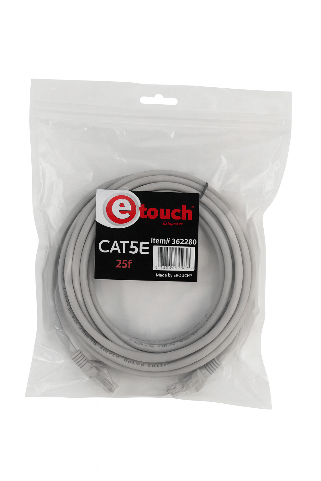 CABLE DE RED CAT5 25F 7.5MTS ETOUCH
