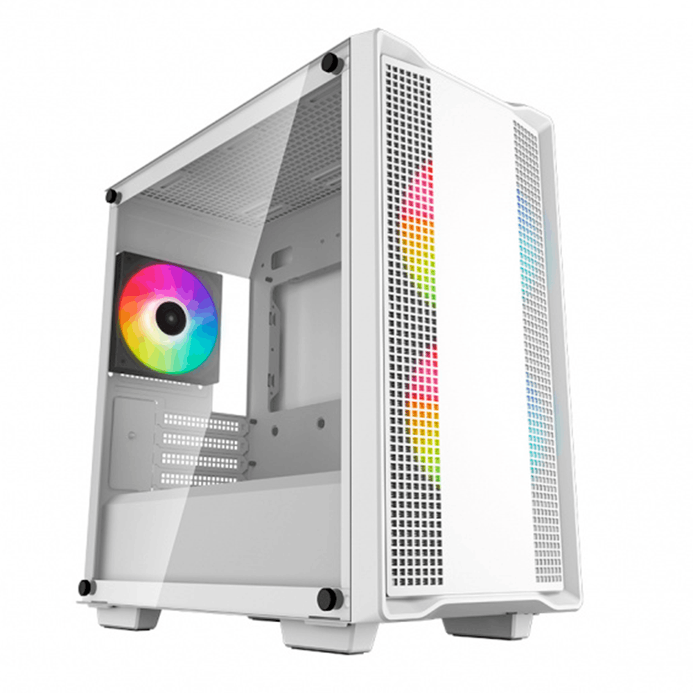 CASE GAMING DEEPCOOL CC360 ARGB WH MINI TOWER VENTILADORES 3