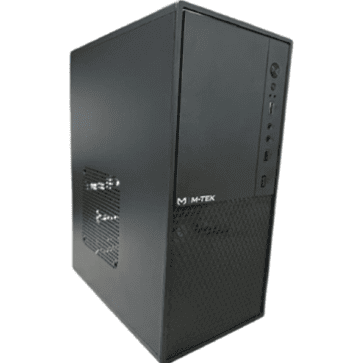 CASE M-TEK C-K4003 - NEGRO + FUENTE DE PODER 600W
