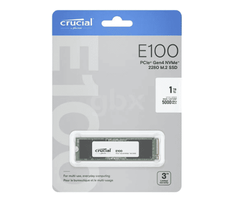 E100 CRUCIAL NVME M.2 GEN4 1TB 