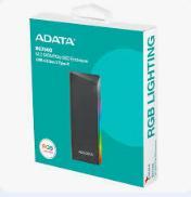 Enclosure ADATA EC700G - USB 3.2 - PCIe/SATA 3 - SSD/M.2 - RGB - Negro