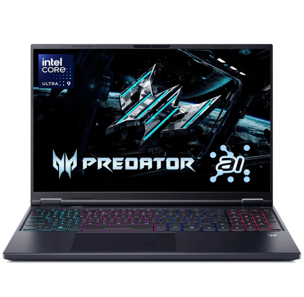 Laptop Acer Predator Helios Neo - 16" WQXGA 240HZ Ultra 9 275HX - SSD 1 TB - 16GB DDR5 - 5070 Ti 12GB - Abyssal Black