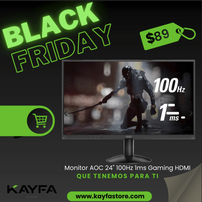 MONITOR LED AOC FHD 23.8"
1920X1080 HDMI 24B30H2