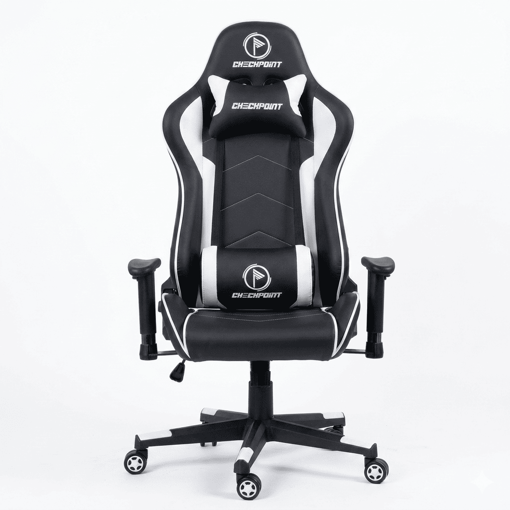 SILLA CHECKPOINT GAMING CP1550 BLACK-WHITE CP-CH-3002 850030489142