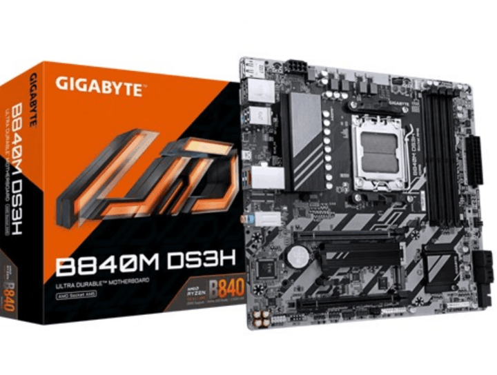 TARJETA MADRE GIGABYTE B840M DS3H - NEGRO - AMD 
9MB84MS3H-00-G10