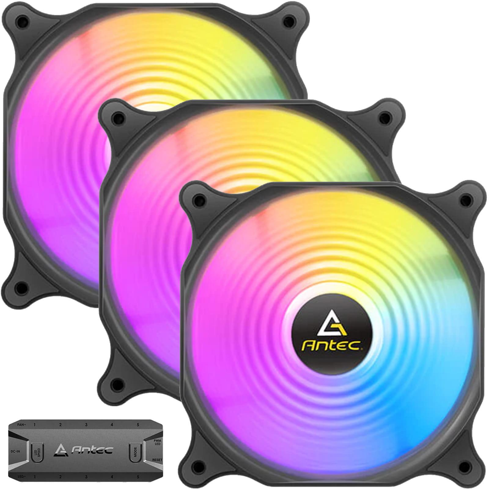 Ventilador Antec Neon F12 Racing - ARGB - Pack 3
